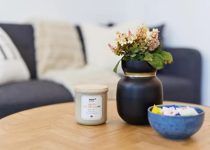 Apartmán Studio3 Zentral Und Ruhig Mit Parkplatz, 5 Min Z Bali-t Und Gop, Boxspringbett Bad Oeynhausen